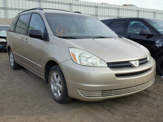 5TDZA23C64S134746 - 2004 TOYOTA SIENNA CE GOLD photo 1