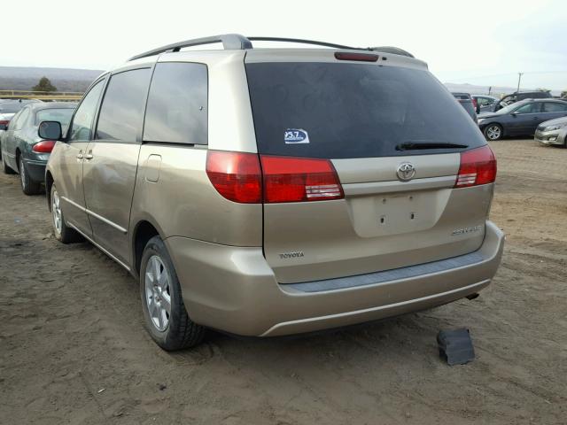 5TDZA23C64S134746 - 2004 TOYOTA SIENNA CE GOLD photo 3