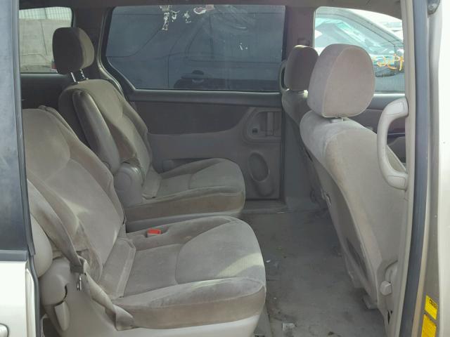 5TDZA23C64S134746 - 2004 TOYOTA SIENNA CE GOLD photo 6