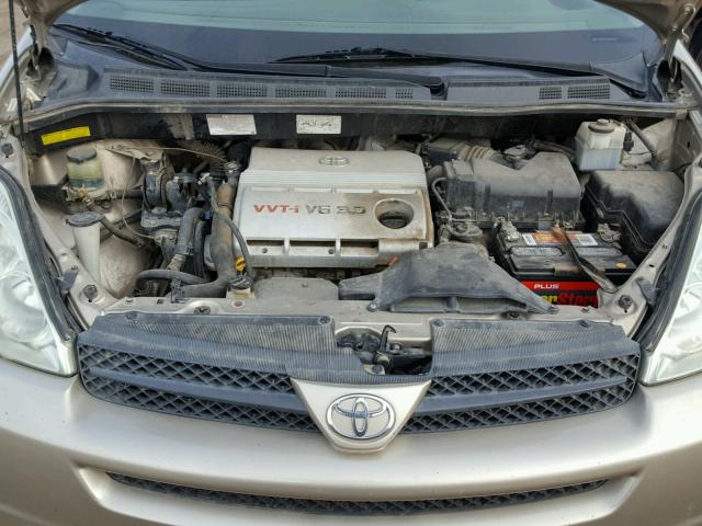 5TDZA23C64S134746 - 2004 TOYOTA SIENNA CE GOLD photo 7