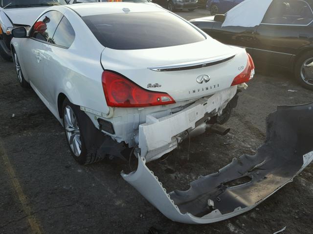 JN1CV6EK0CM421390 - 2012 INFINITI G37 BASE WHITE photo 3