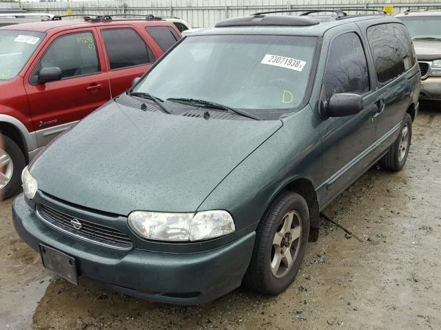 4N2XN11T6YD811740 - 2000 NISSAN QUEST SE GREEN photo 2