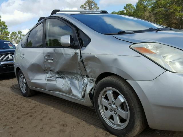 JTDKB20UX53124817 - 2005 TOYOTA PRIUS SILVER photo 9