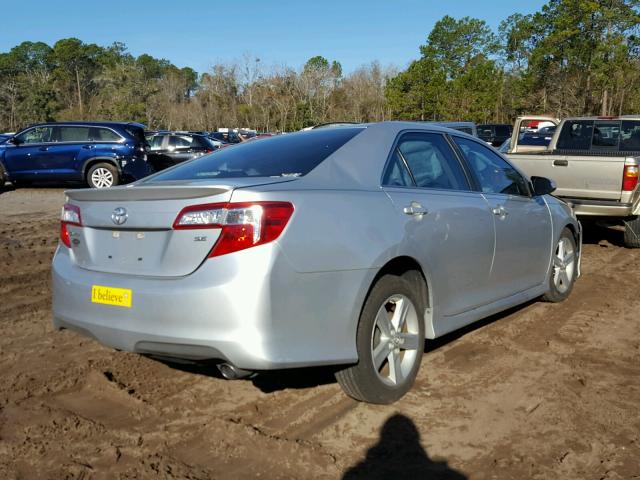 4T1BF1FK3CU095037 - 2012 TOYOTA CAMRY BASE SILVER photo 4