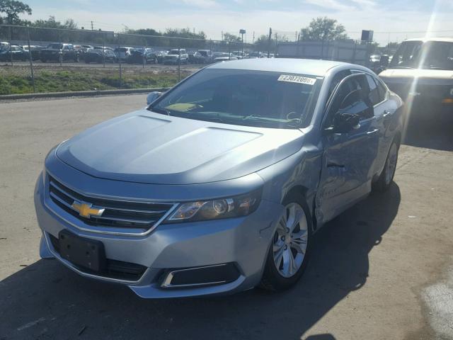 1G1115SL5EU129379 - 2014 CHEVROLET IMPALA LT BLUE photo 2