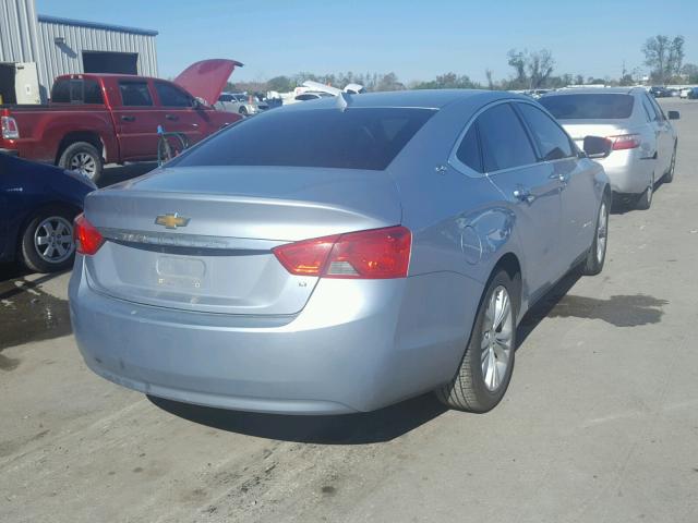 1G1115SL5EU129379 - 2014 CHEVROLET IMPALA LT BLUE photo 4