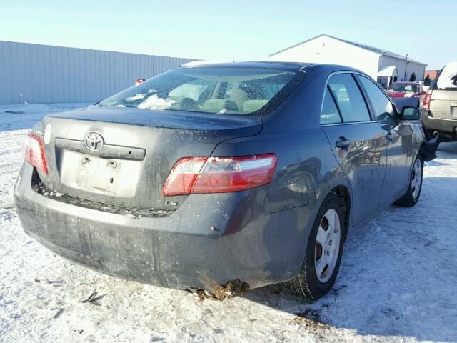 4T4BE46K09R091207 - 2009 TOYOTA CAMRY BASE GRAY photo 4