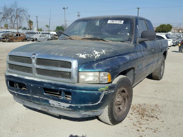 3B7HC13Z0WG237053 - 1998 DODGE RAM 1500 GREEN photo 2