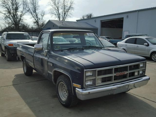 1GTDC14DXES524456 - 1984 GMC C1500 BLUE photo 1