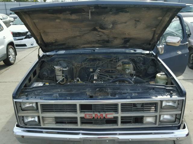 1GTDC14DXES524456 - 1984 GMC C1500 BLUE photo 7