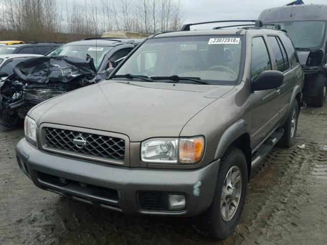 JN8DR07Y31W512972 - 2001 NISSAN PATHFINDER TAN photo 2