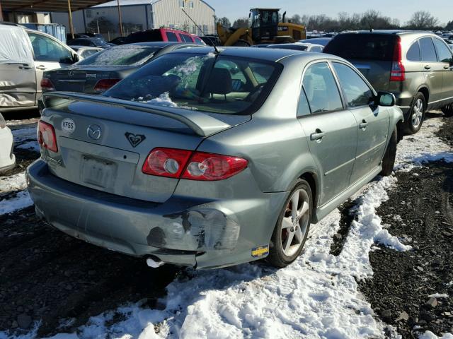 1YVHP80D955M16391 - 2005 MAZDA 6 S BLUE photo 4