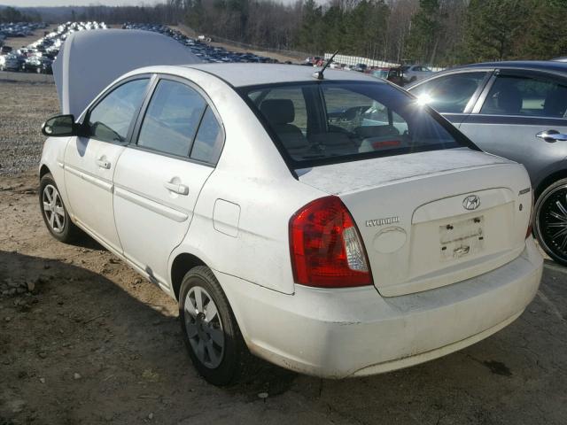 KMHCN46CX6U058606 - 2006 HYUNDAI ACCENT GLS WHITE photo 3