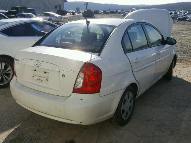 KMHCN46CX6U058606 - 2006 HYUNDAI ACCENT GLS WHITE photo 4