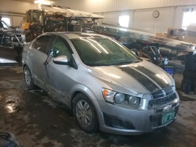 1G1JC5SG2E4105490 - 2014 CHEVROLET SONIC LT SILVER photo 1