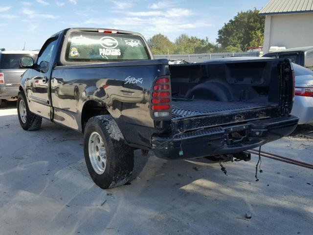 2FTZF17251CB03878 - 2001 FORD F150 BLACK photo 3