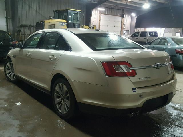 1FAHP2FW1AG137968 - 2010 FORD TAURUS LIM TAN photo 3