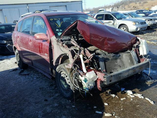 5Y2SL63805Z438508 - 2005 PONTIAC VIBE RED photo 1