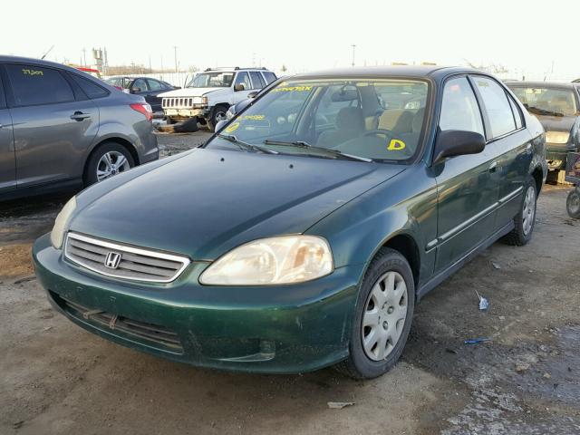 2HGEJ6615XH519588 - 1999 HONDA CIVIC BASE Yaşıl foto 2