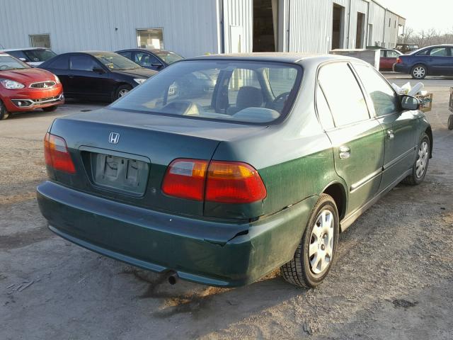 2HGEJ6615XH519588 - 1999 HONDA CIVIC BASE Yaşıl foto 4