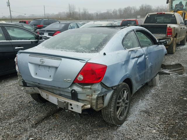 JTKDE177460139383 - 2006 TOYOTA SCION TC BLUE photo 4