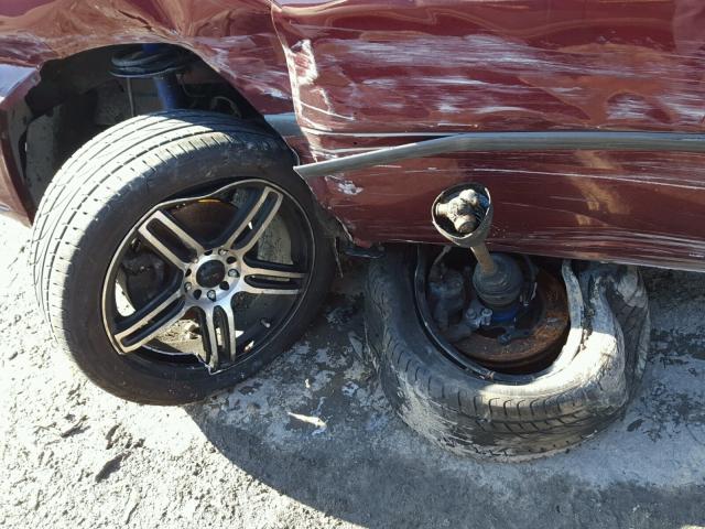 2G1WF55E619322264 - 2001 CHEVROLET IMPALA MAROON photo 9