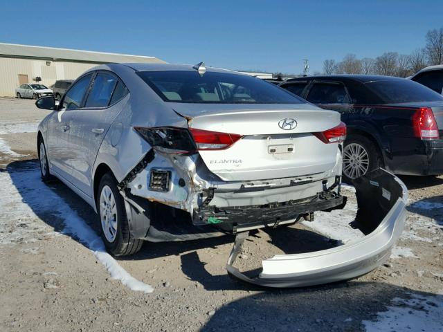 5NPD74LF2HH166412 - 2017 HYUNDAI ELANTRA SE SILVER photo 3