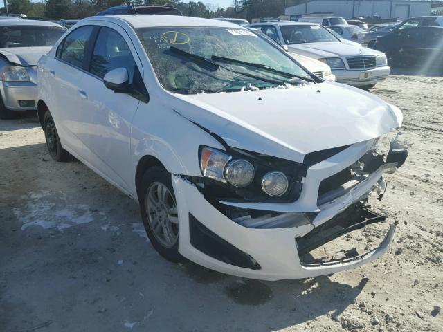 1G1JC5SH9E4206843 - 2014 CHEVROLET SONIC LT WHITE photo 1