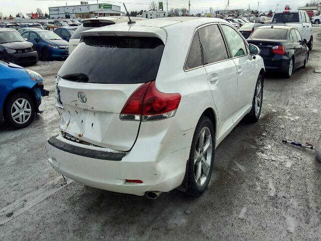 4T3ZK3BB6DU053935 - 2013 TOYOTA VENZA LE WHITE photo 4