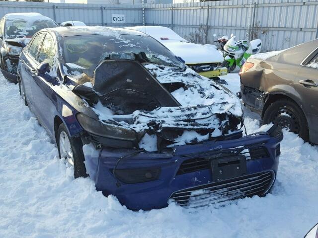 3FA6P0HR1DR287529 - 2013 FORD FUSION SE BLUE photo 1