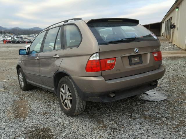 5UXFA13594LU34375 - 2004 BMW X5 3.0I BROWN photo 3