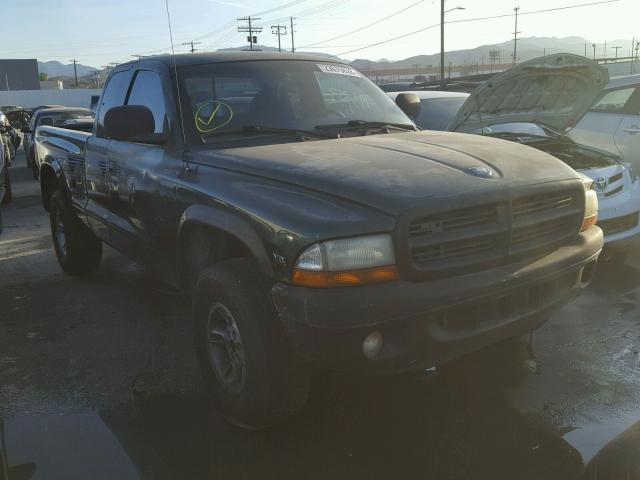 1B7GG22Y6XS275413 - 1999 DODGE DAKOTA GREEN photo 1