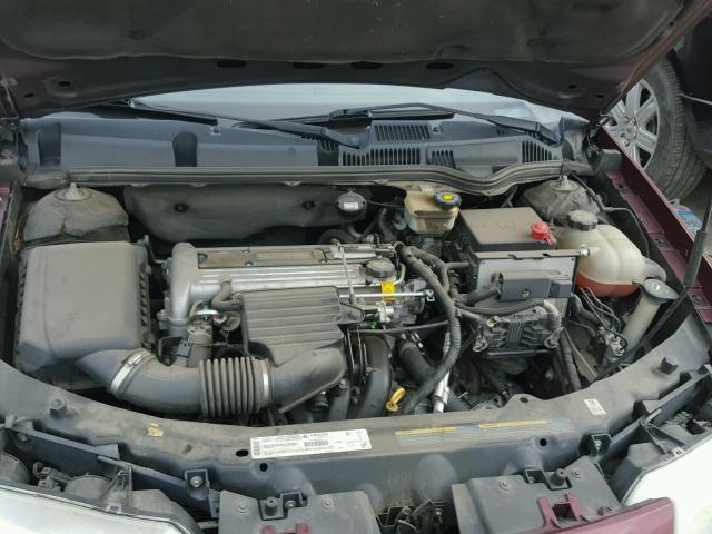 1G8AL52F73Z185619 - 2003 SATURN ION LEVEL BURGUNDY photo 7