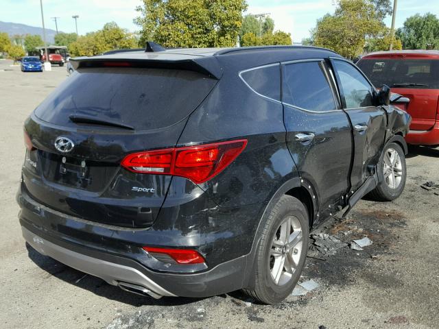 5NMZU3LB1HH041971 - 2017 HYUNDAI SANTA FE S BLACK photo 4