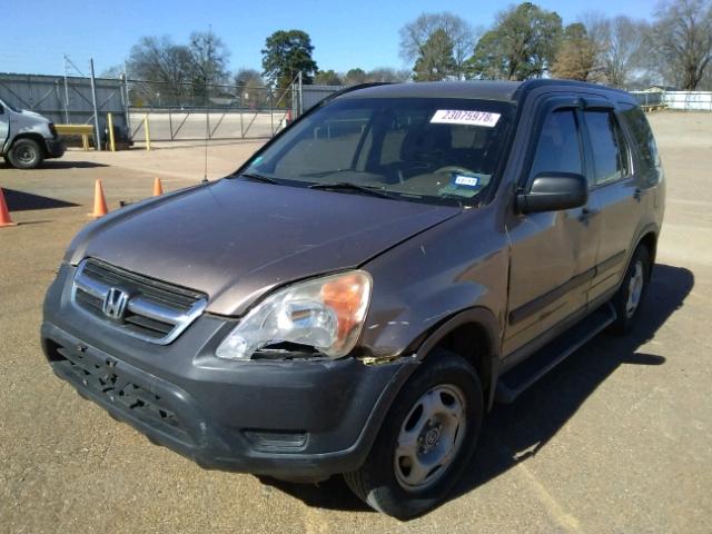 JHLRD68424C019307 - 2004 HONDA CR-V LX BROWN photo 2