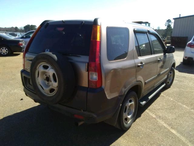 JHLRD68424C019307 - 2004 HONDA CR-V LX BROWN photo 4