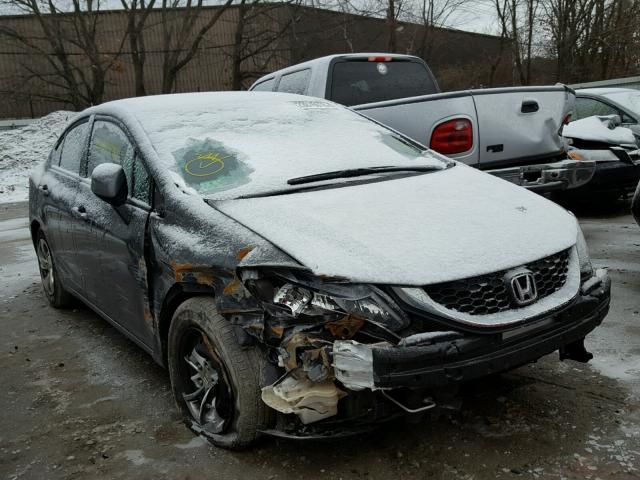 2HGFB2F57DH532464 - 2013 HONDA CIVIC LX GRAY photo 1