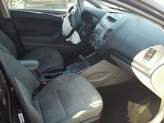 KNAFX4A86E5153653 - 2014 KIA FORTE EX BLACK photo 5