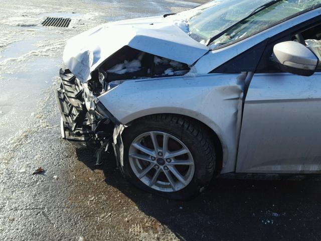 1FADP3F2XFL249832 - 2015 FORD FOCUS SE SILVER photo 9