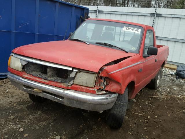 1FTCR10A4SUA73580 - 1995 FORD RANGER RED photo 2