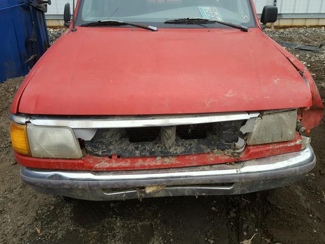 1FTCR10A4SUA73580 - 1995 FORD RANGER RED photo 7