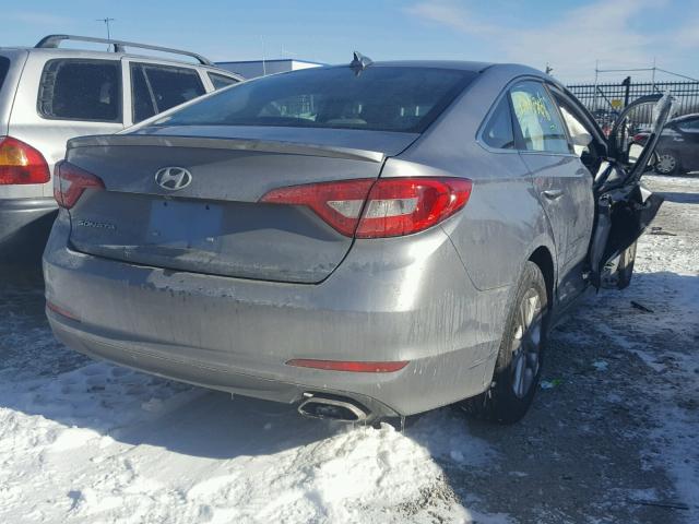 5NPE24AF9GH288513 - 2016 HYUNDAI SONATA SE GRAY photo 4