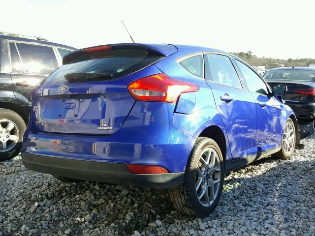 1FADP3K28FL207889 - 2015 FORD FOCUS SE BLUE photo 4