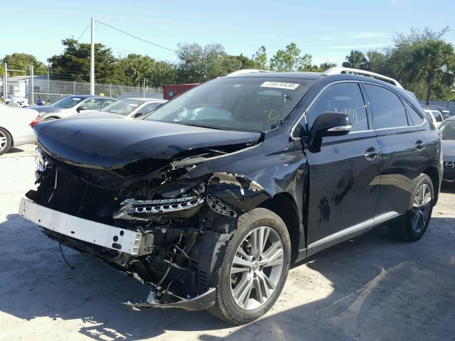 2T2ZK1BA4FC203447 - 2015 LEXUS RX 350 BLACK photo 2