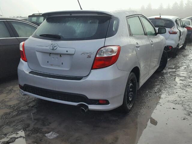 2T1KU4EE6BC563135 - 2011 TOYOTA COROLLA MA SILVER photo 4