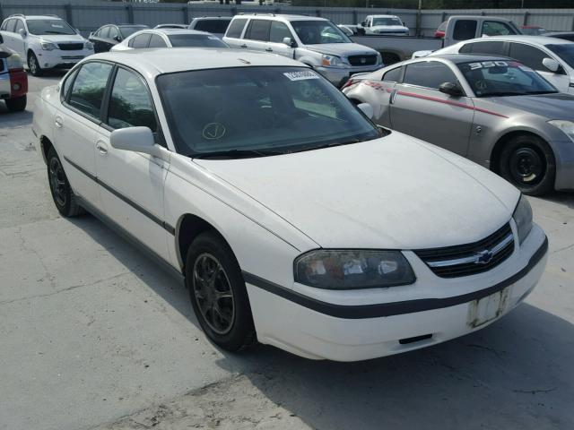 2G1WF52E219149105 - 2001 CHEVROLET IMPALA WHITE photo 1