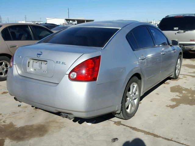 1N4BA41E84C816567 - 2004 NISSAN MAXIMA SE SILVER photo 4