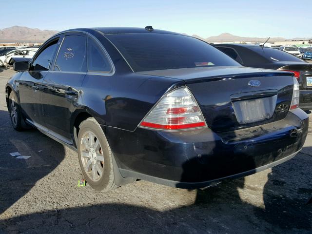 1FAHP24W68G133315 - 2008 FORD TAURUS SEL BLUE photo 3