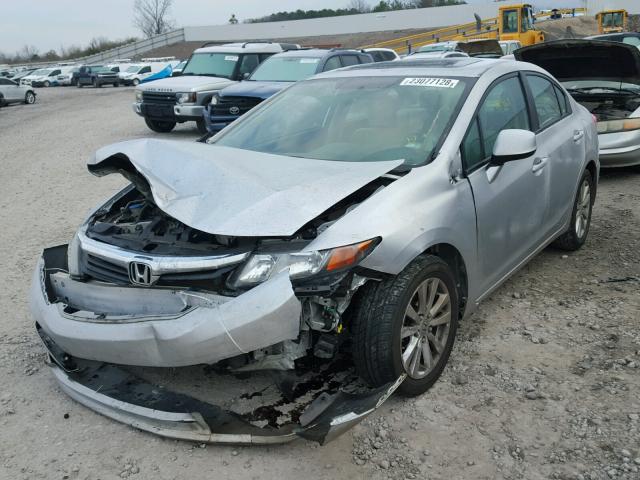 19XFB2F89CE093495 - 2012 HONDA CIVIC EX ვერცხლისფერი ფოტო 2