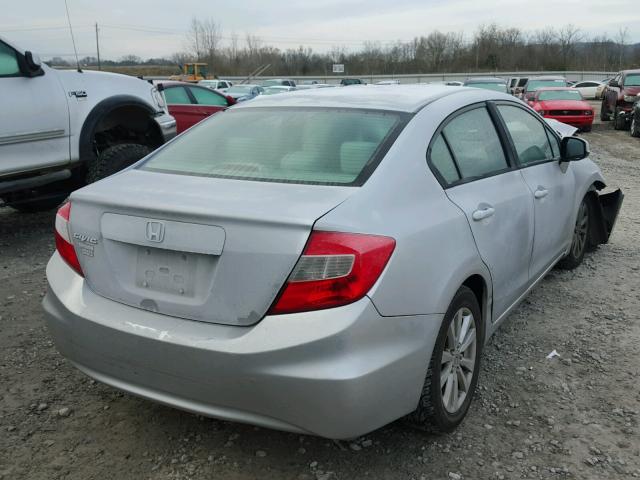 19XFB2F89CE093495 - 2012 HONDA CIVIC EX SILVER photo 4